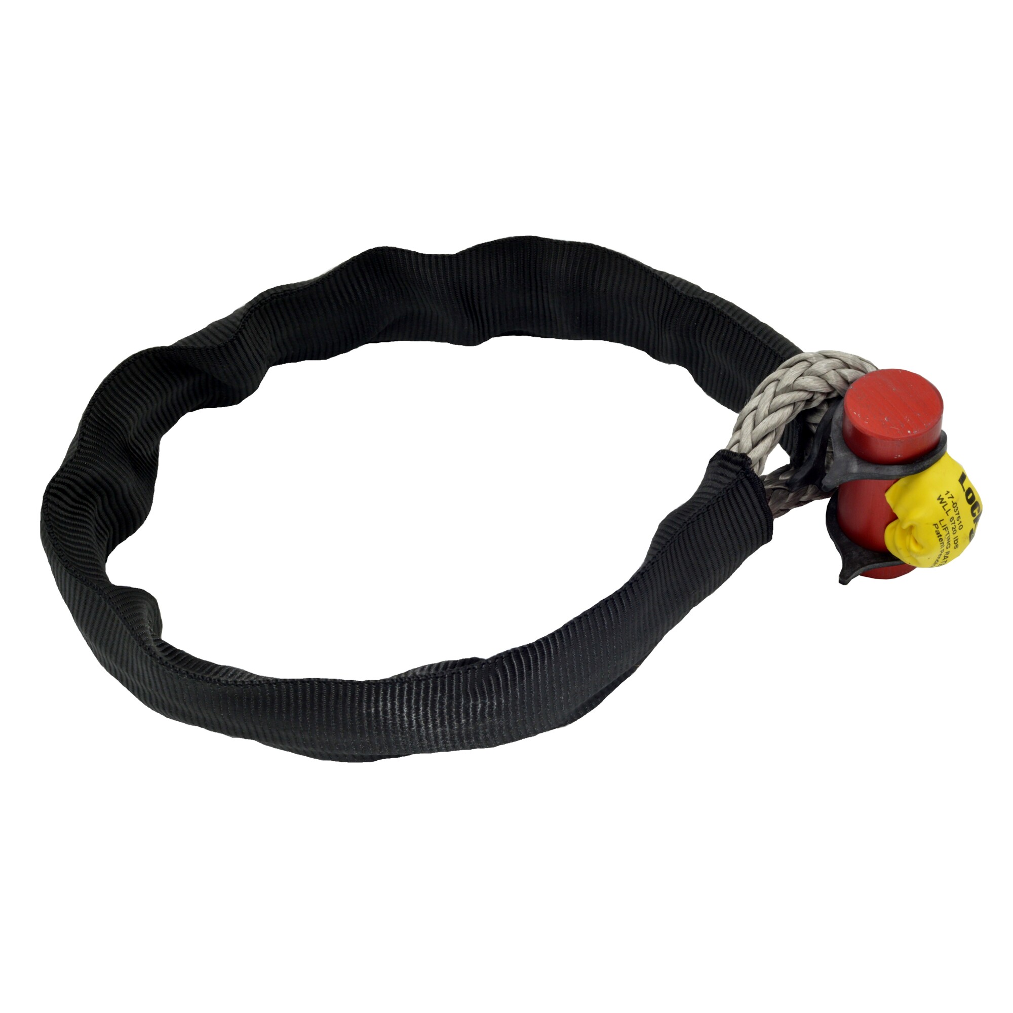 LockJaw, Flexible Synthetic Soft Shackle, Lifting Rated, Working Load Limit 6720 lb, 6in Working Diameter, Kevlar Protective Sleeve, Model# 17-037510K